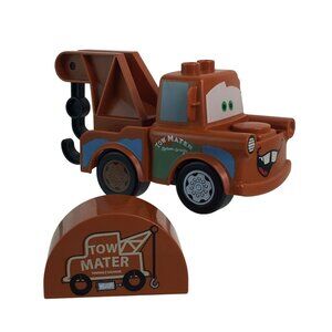Lego Duplo Disney Pixar Tow Mater Truck w/Hook & Garage Sign